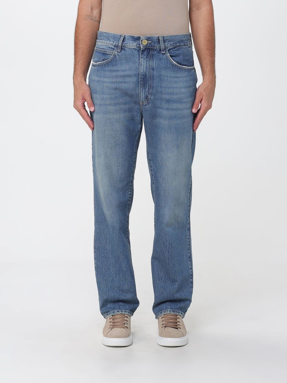 Ballantyne Mid-Rise Straight Fit 5-Pocket Cotton Denim Jeans · 34