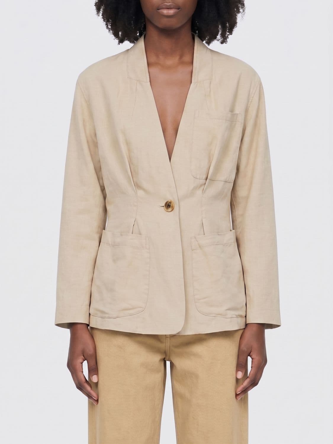 Isabel Marant Linen And Silk Blazer