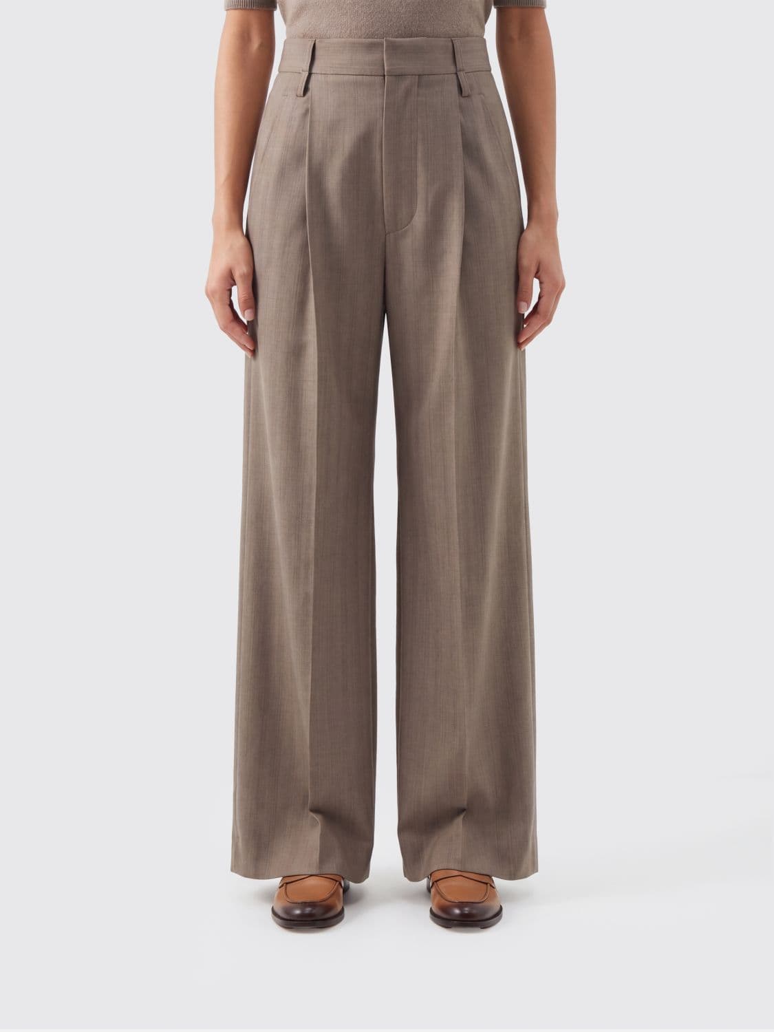 Victoria Victoria Beckham Tailored Wide-Leg Trousers in Virgin Wool