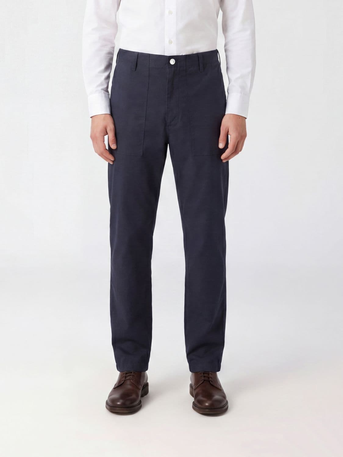 Edwin Cotton Straight Trousers