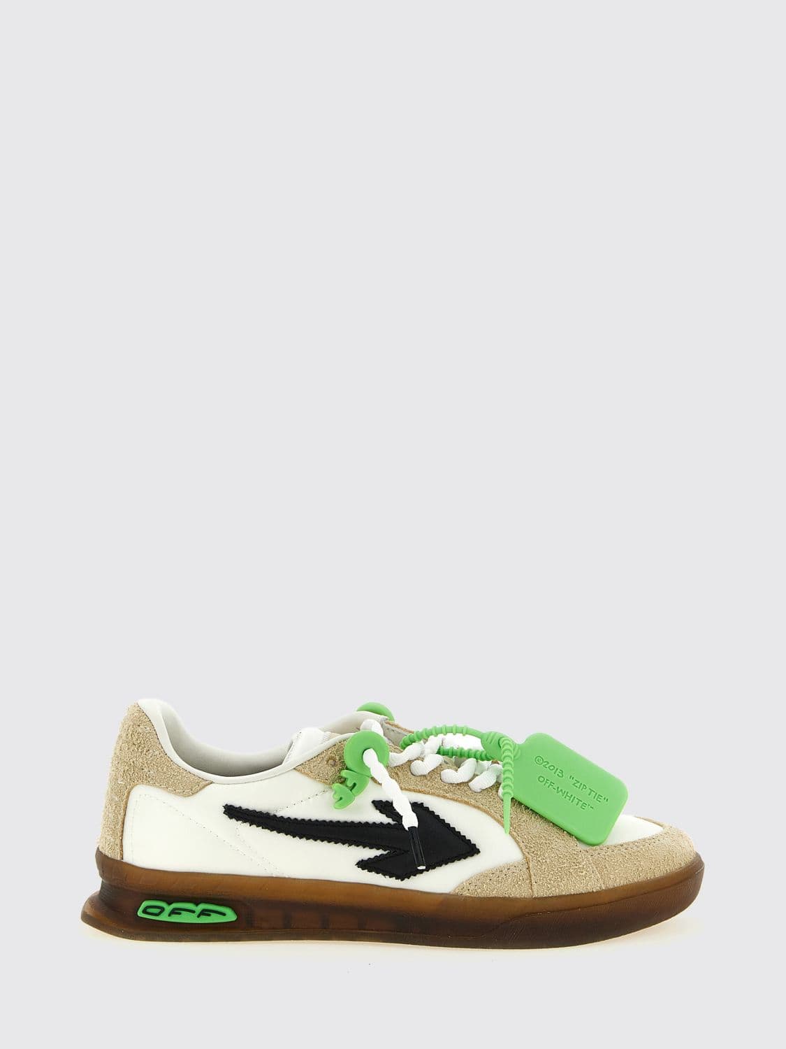 Off-White End Of Play Nylon And Suede Sneakers