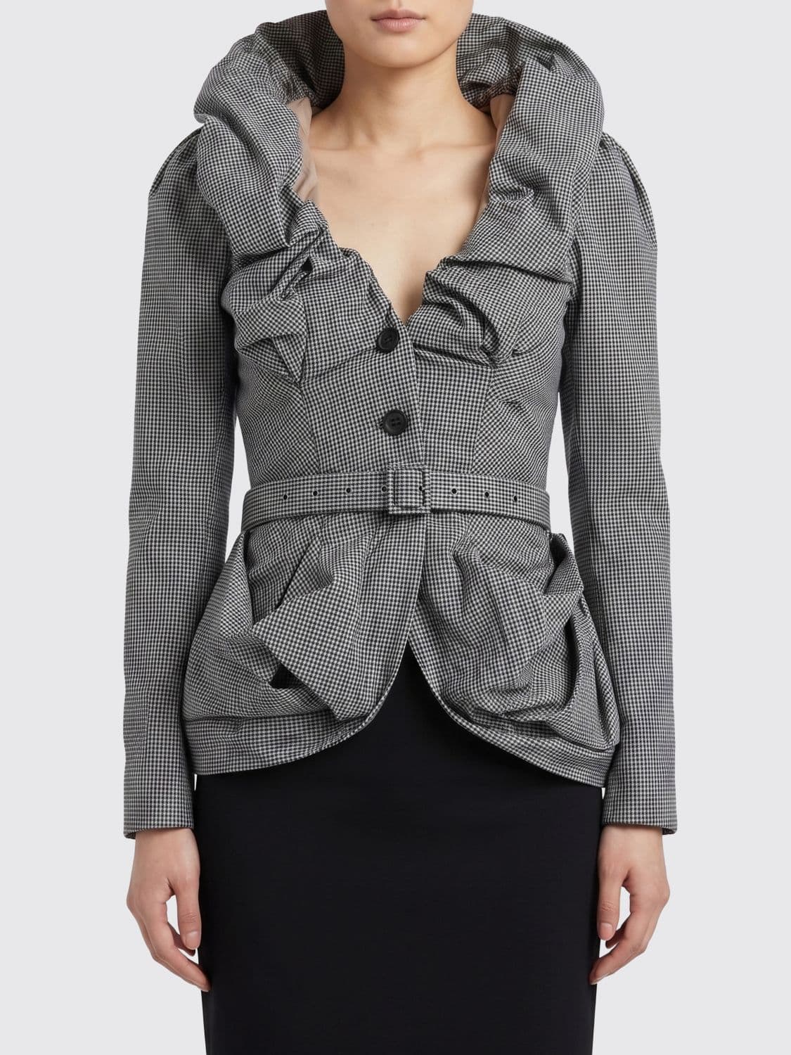 Vivienne Westwood Cotton Blazer With Belt · 46