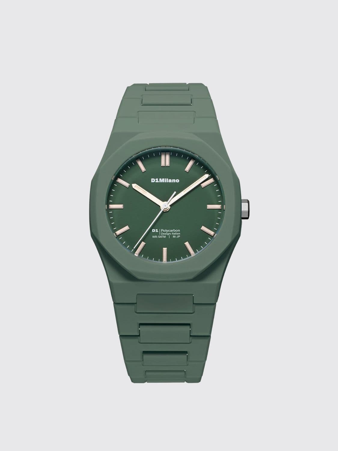 D1 Milano Polycarbonate Watch with Steel Case and Anti-Reflective Sapphire Glass
