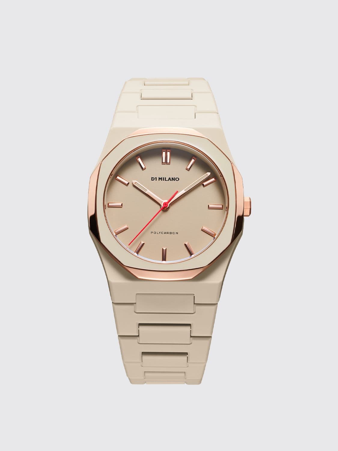 D1 Milano Akebia Mesh Polycarbonate Watch with Soft-Touch Coating