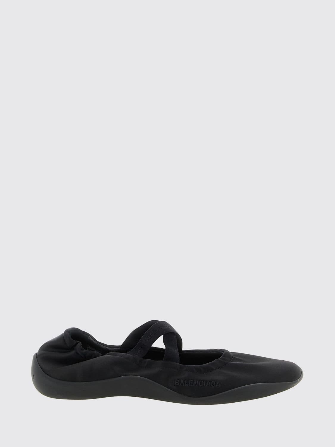 Balenciaga Shibuya Bicolour Polyester Mary Jane Flats with Logo
