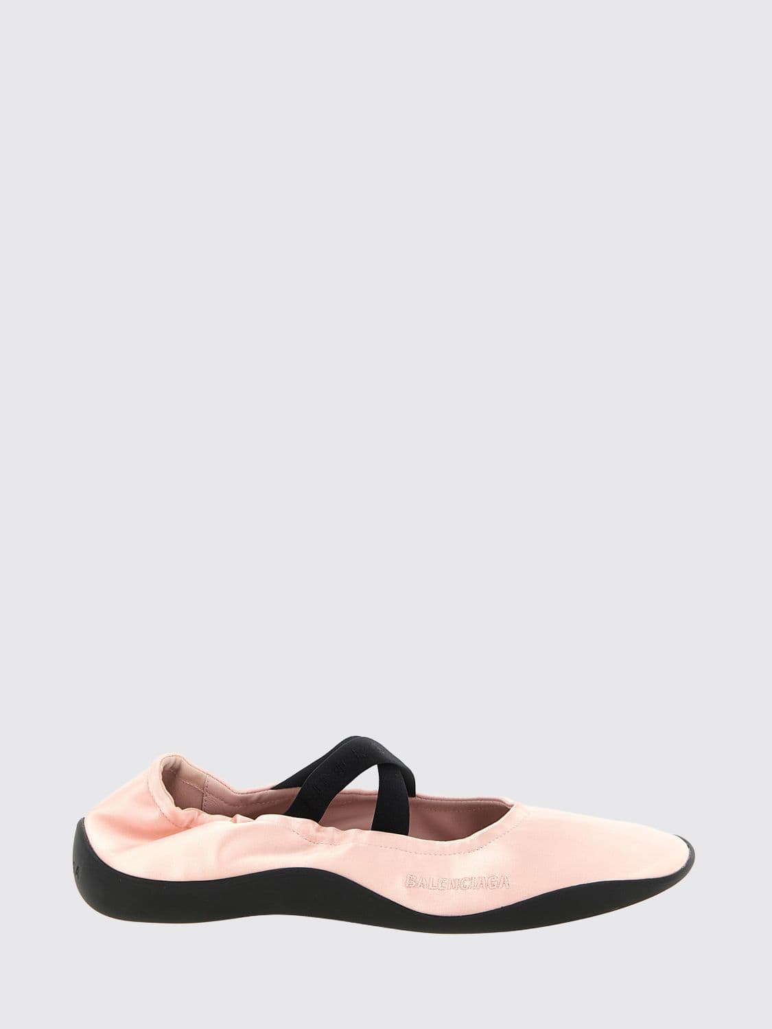 Balenciaga Shibuya Bicolour Polyester Mary Jane Flats with Logo