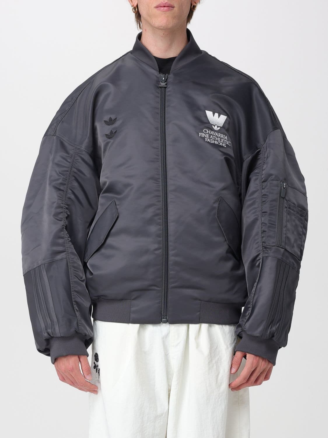 Adidas Originals Willy Chavarria x Padded Recycled Tech Fabric Bomber Jacket