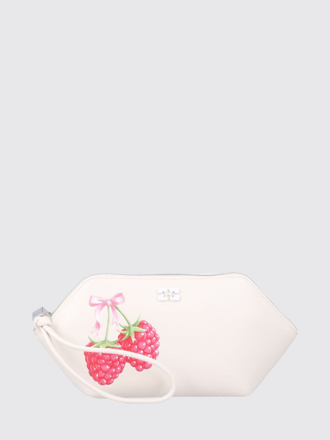 Ganni Recycled Leather Mini Pouch with Fruit Print · OS