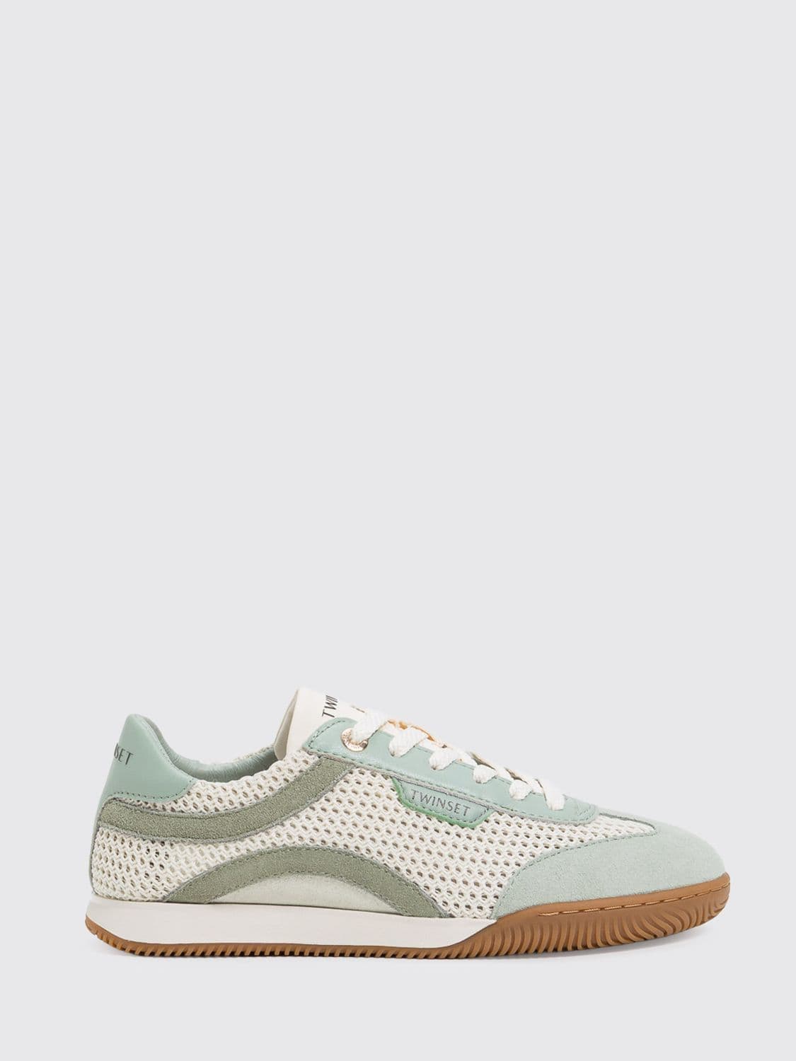 Twinset Leather and Mesh Sneakers