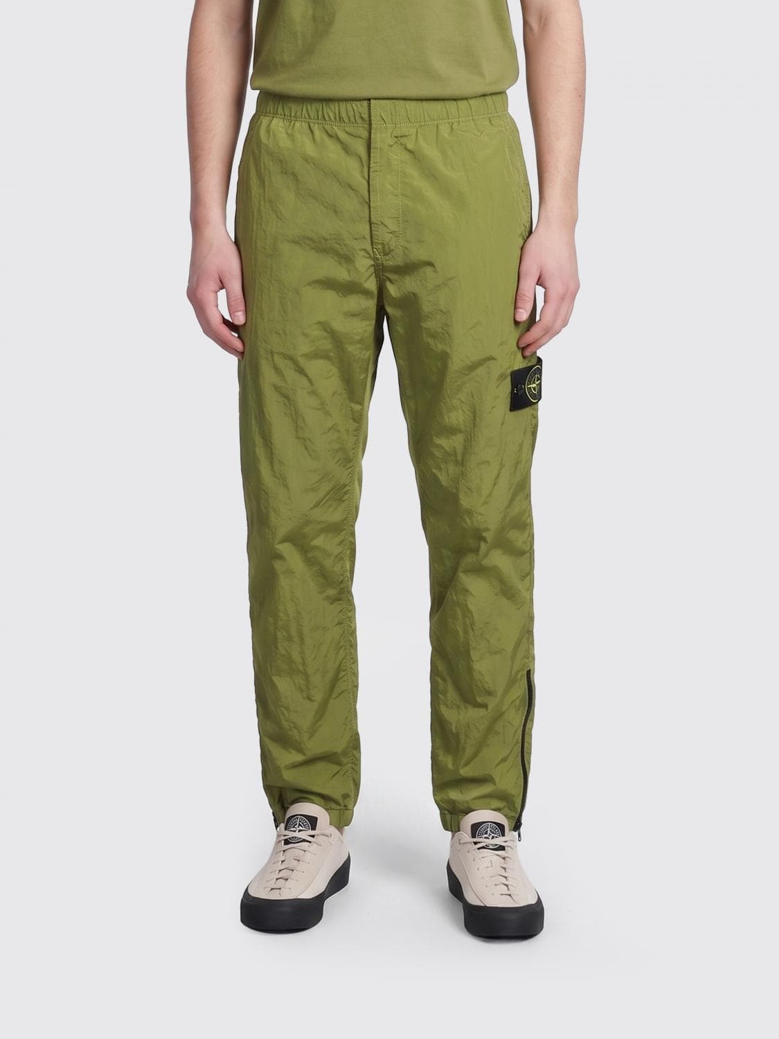 Stone Island Technical Fabric Cargo Trousers with Elasticated Waist · 31
