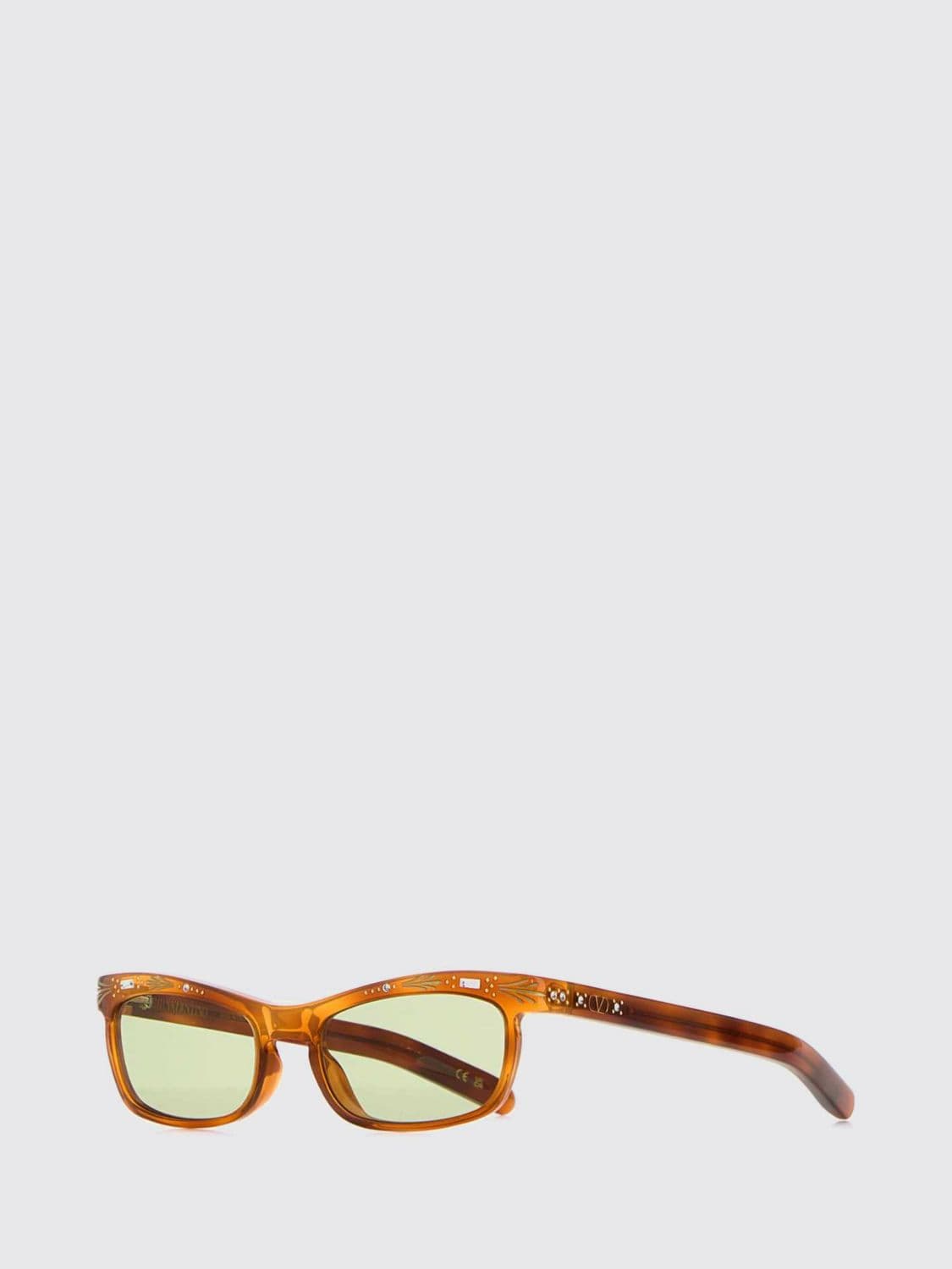 Valentino Garavani Square Acetate Sunglasses with Colored Lenses