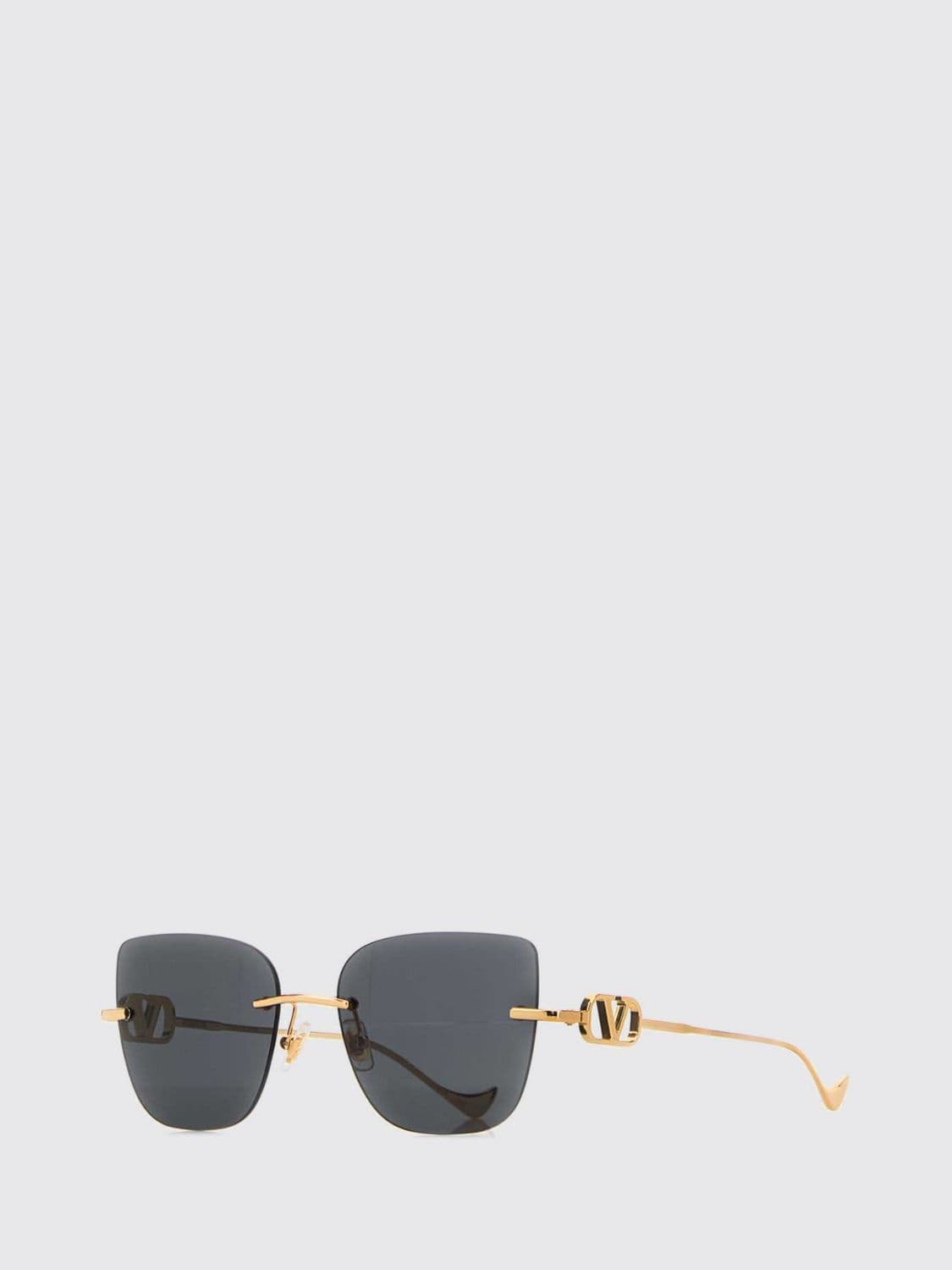 Valentino Garavani Square Metal Monogram Sunglasses