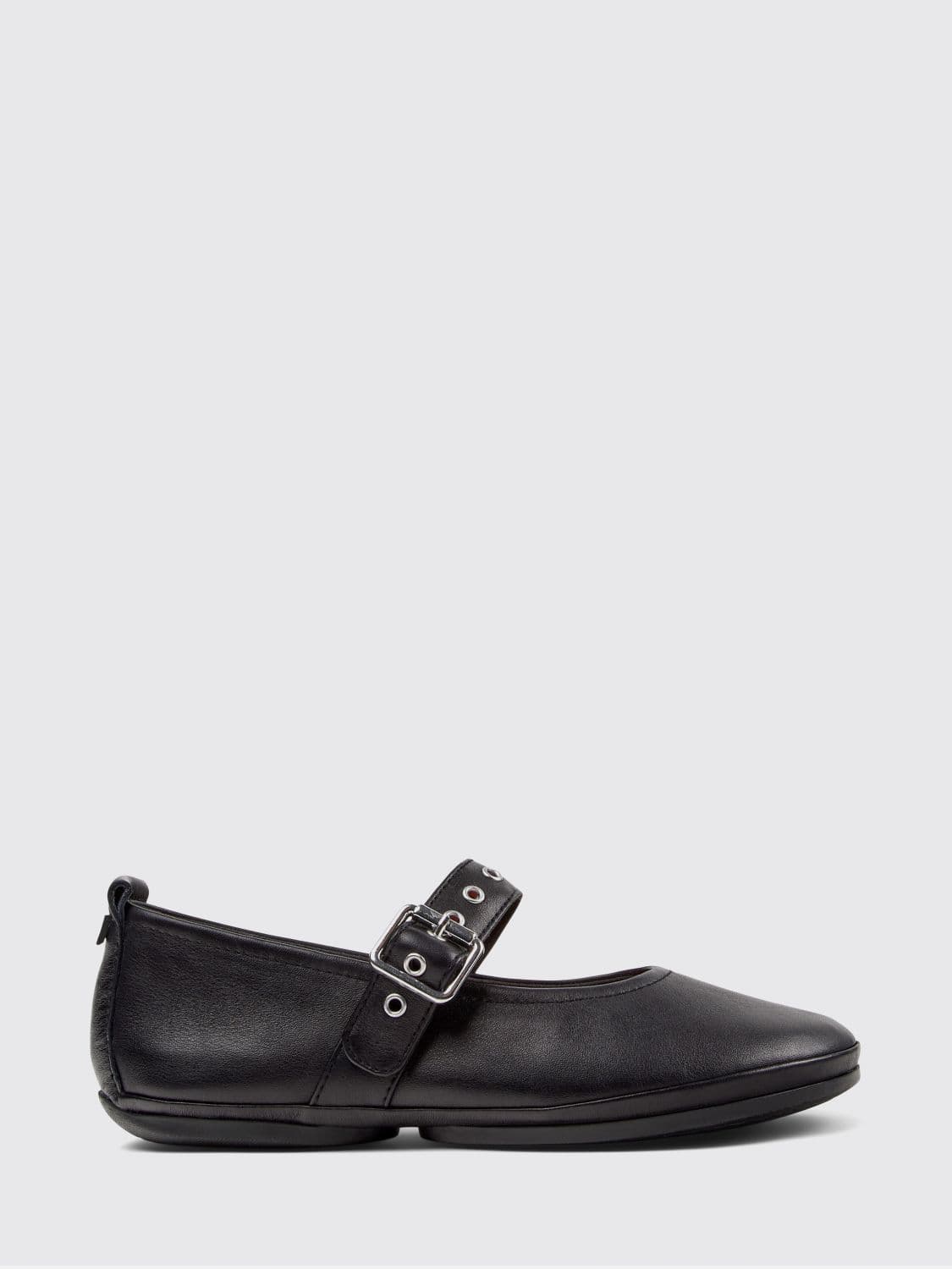 Camper Right Nina Mary Jane Flats in Calfskin Leather with Adjustable Strap