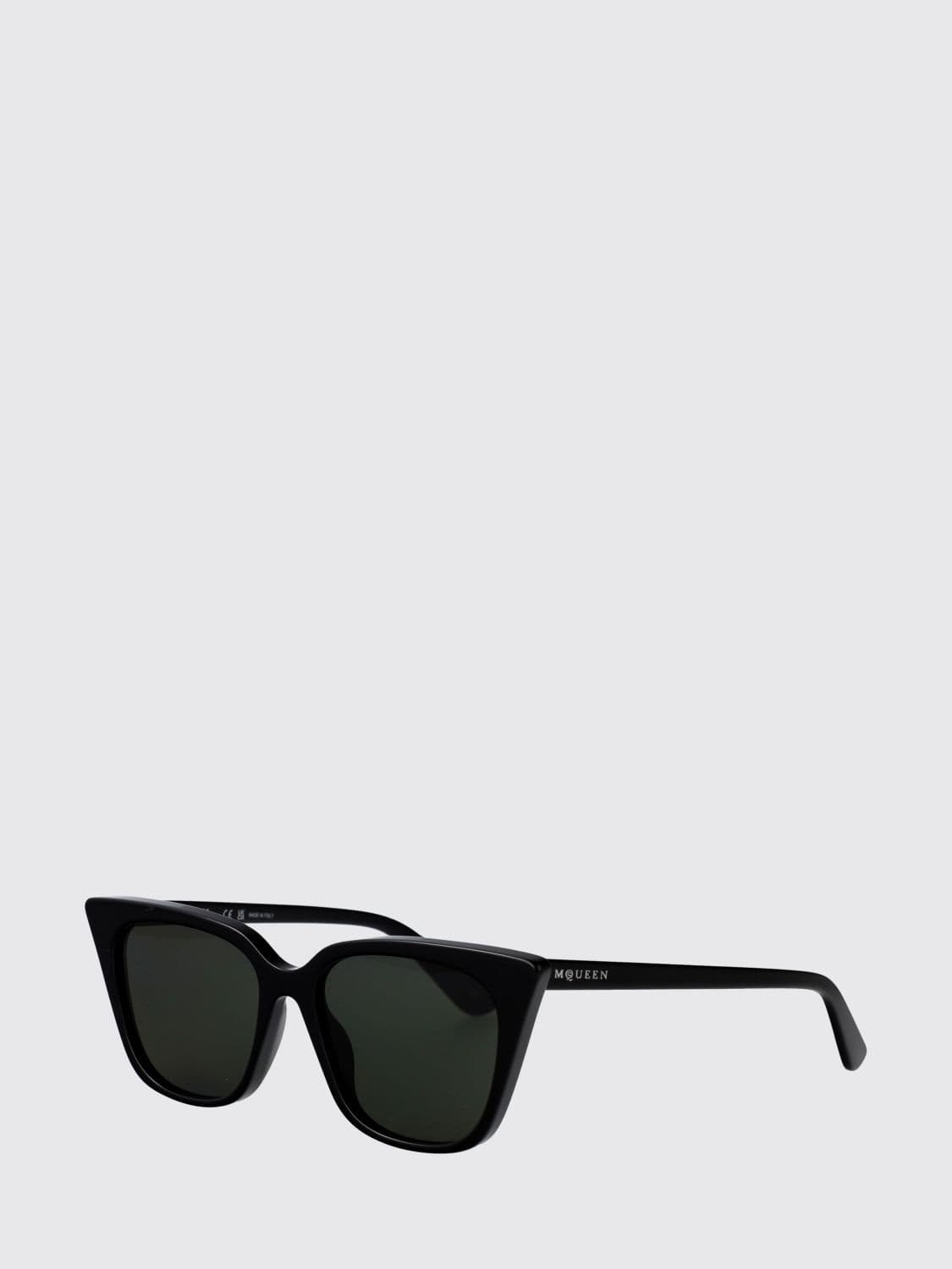 Mcqueen Butterfly Cat-Eye Sunglasses in Acetate with Lettering Logo · 53