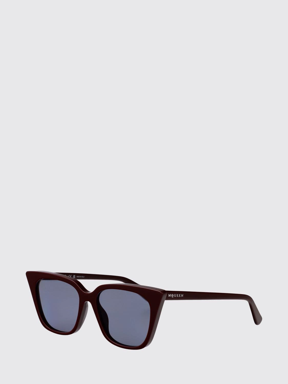 Mcqueen Butterfly Cat-Eye Sunglasses in Acetate with Lettering Logo · 53
