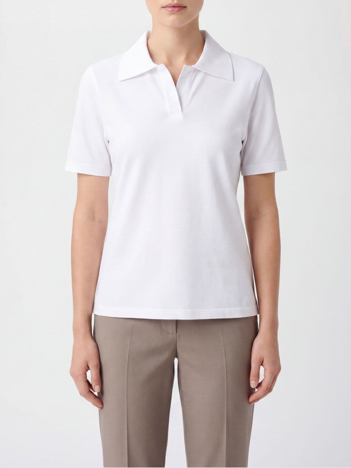 Roberto Collina Basic Viscose Blend Polo Shirt