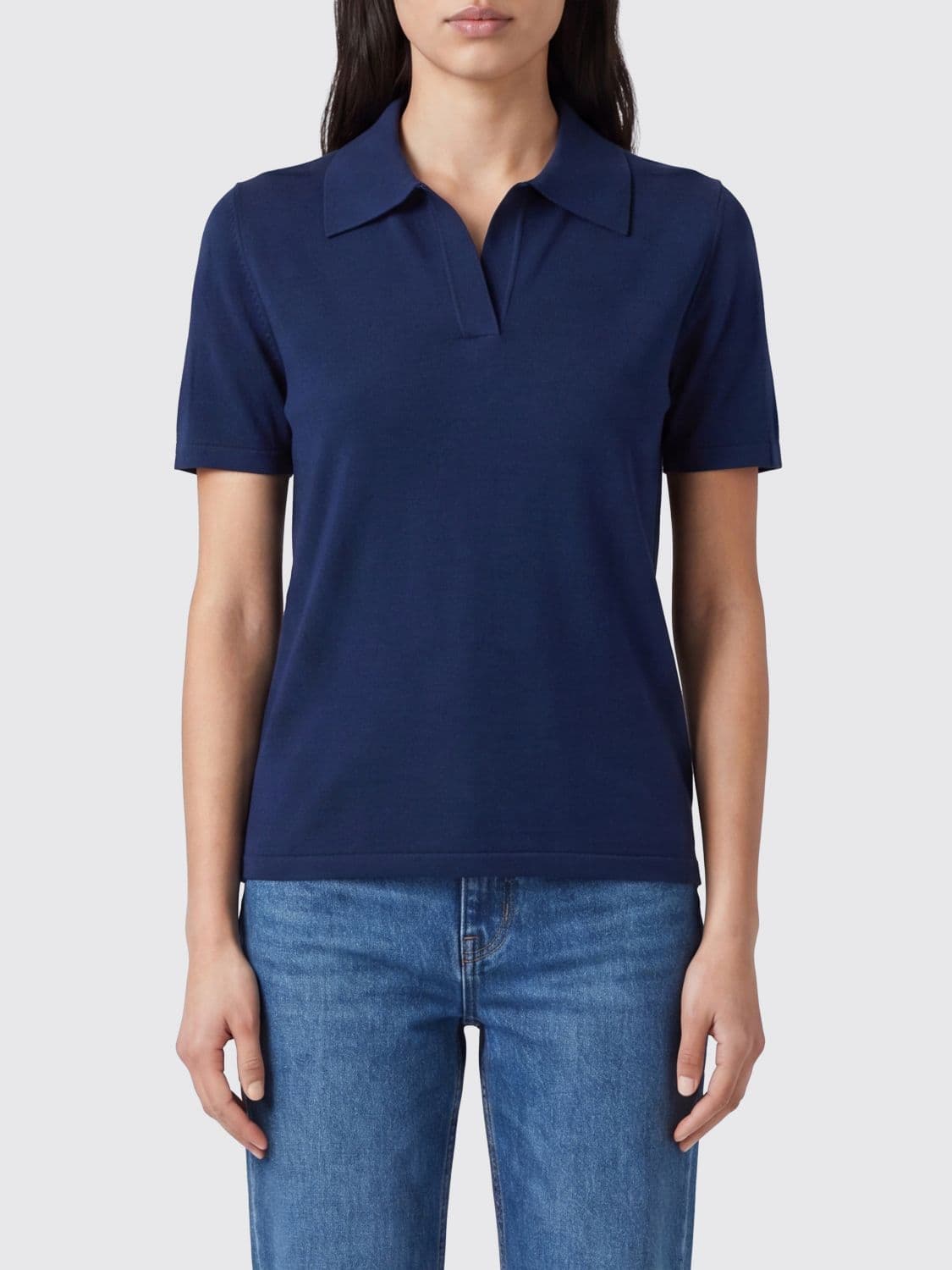 Roberto Collina Basic Viscose Blend Polo Shirt · M