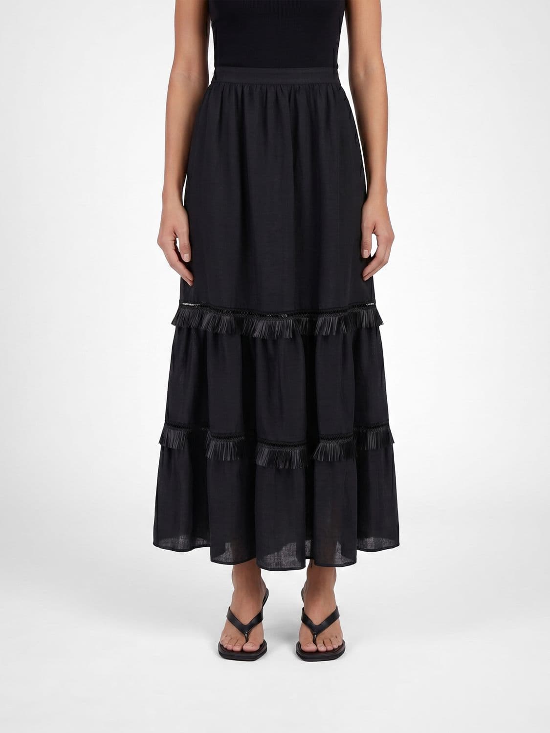 Kiton Long Linen Skirt