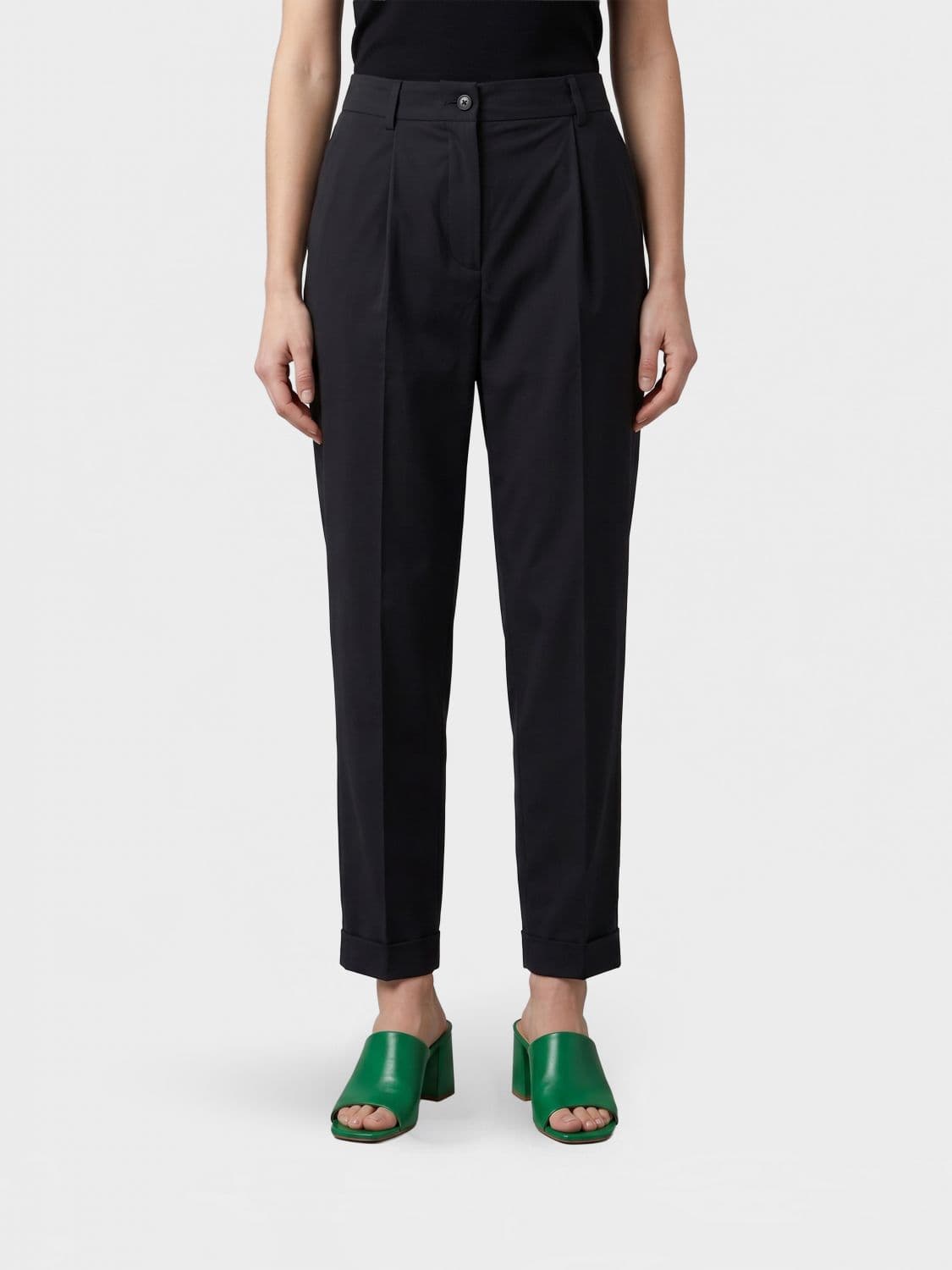 Kiton Cotton Blend Tailored Trousers