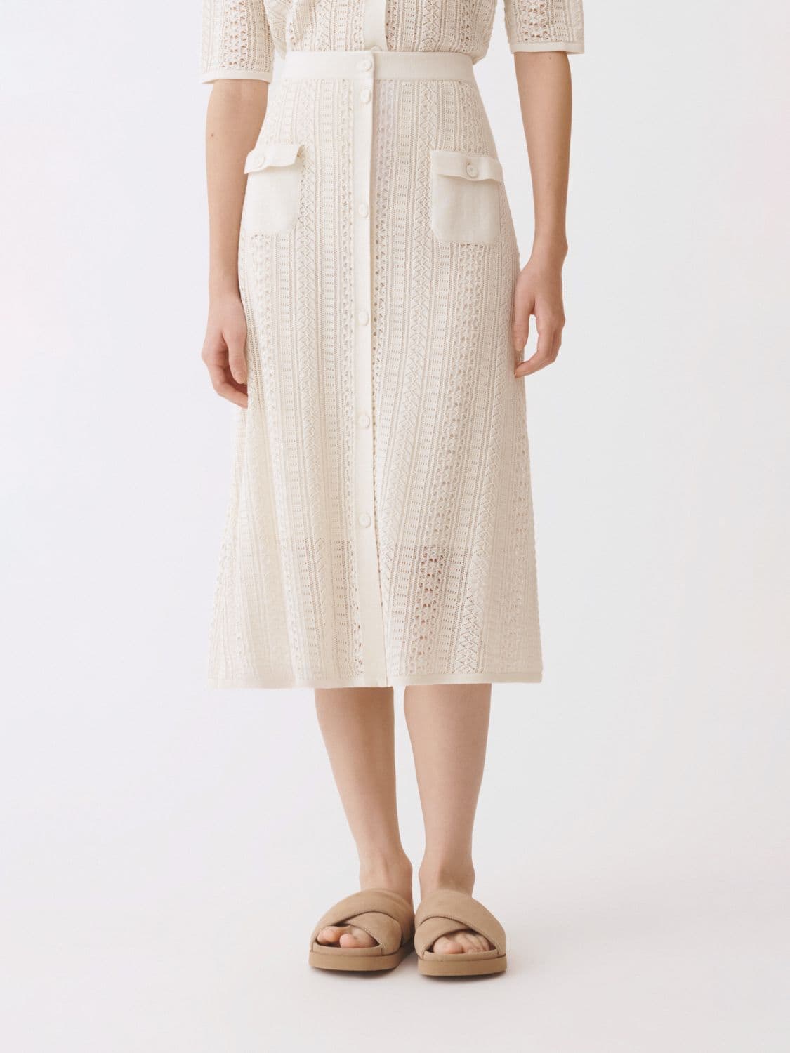 Fabiana Filippi Knitted Midi Skirt · 42
