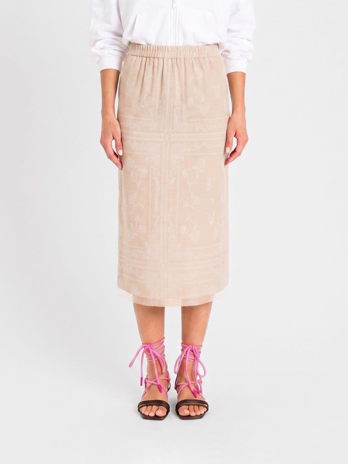 Actitude Twinset Printed Viscose Skirt