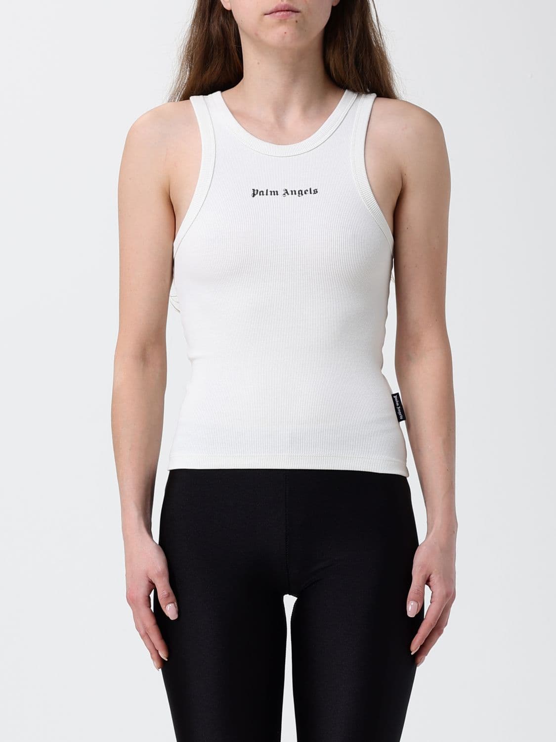 Palm Angels Cotton Blend Top with Logo