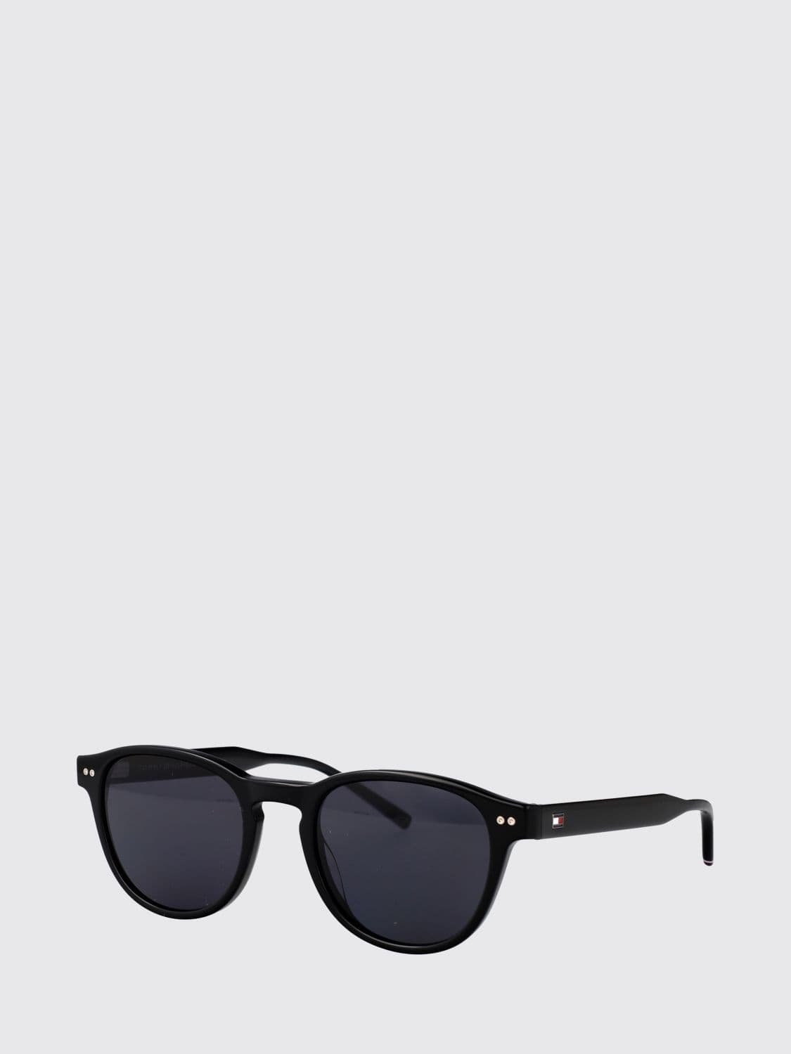 Tommy Hilfiger Rounded Acetate Sunglasses with Contrasting Logo