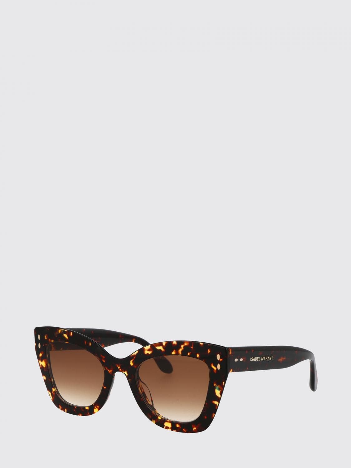 Isabel Marant Cat-Eye Sunglasses with Tortoiseshell Print and Amber Lenses