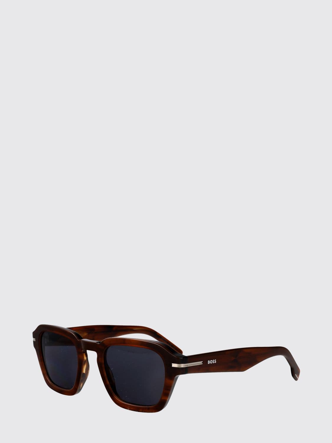 Boss Aviator Sunglasses in Acetate with Rectangular Frame