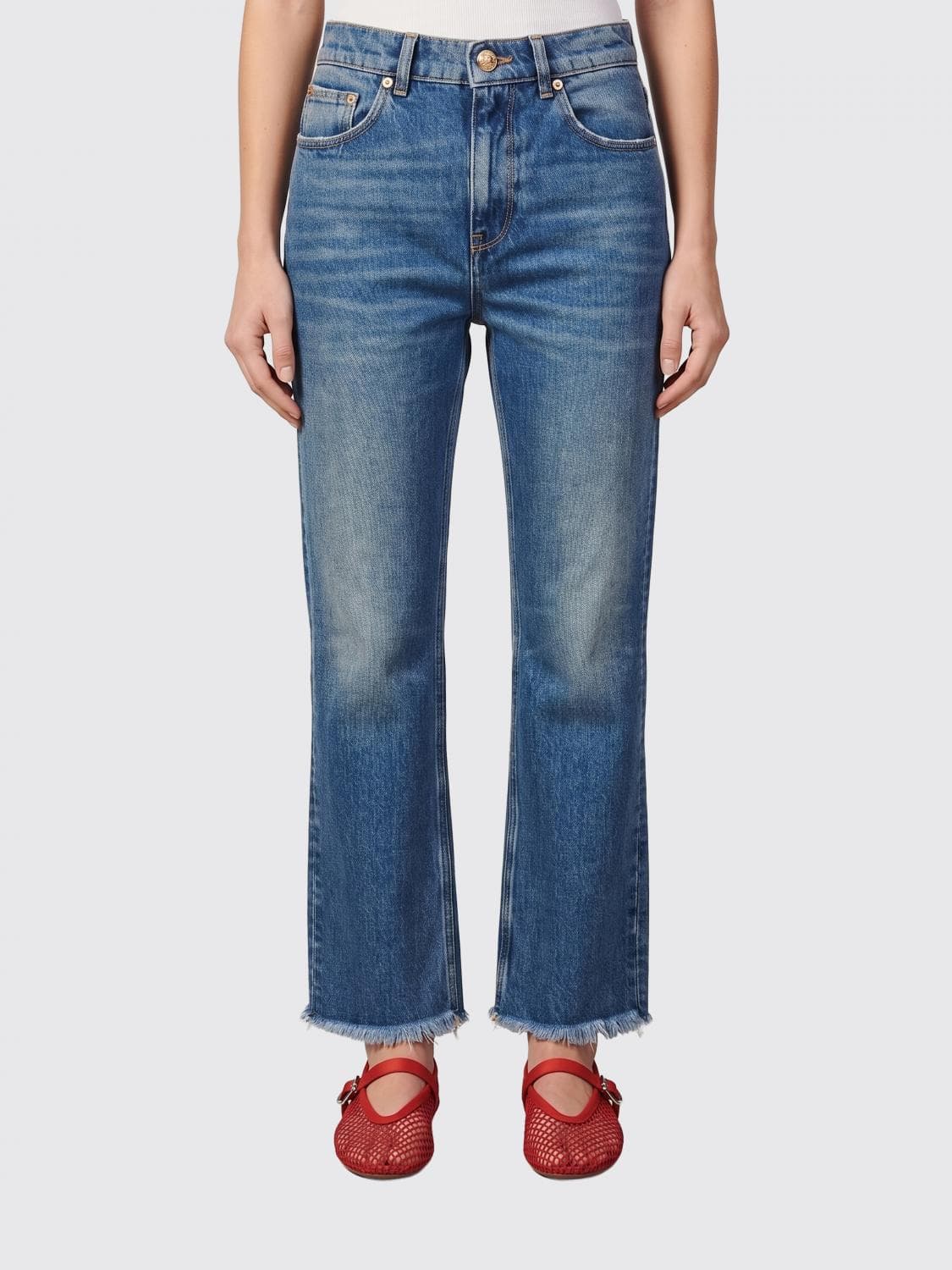 Golden Goose Flared Cotton Denim Jeans