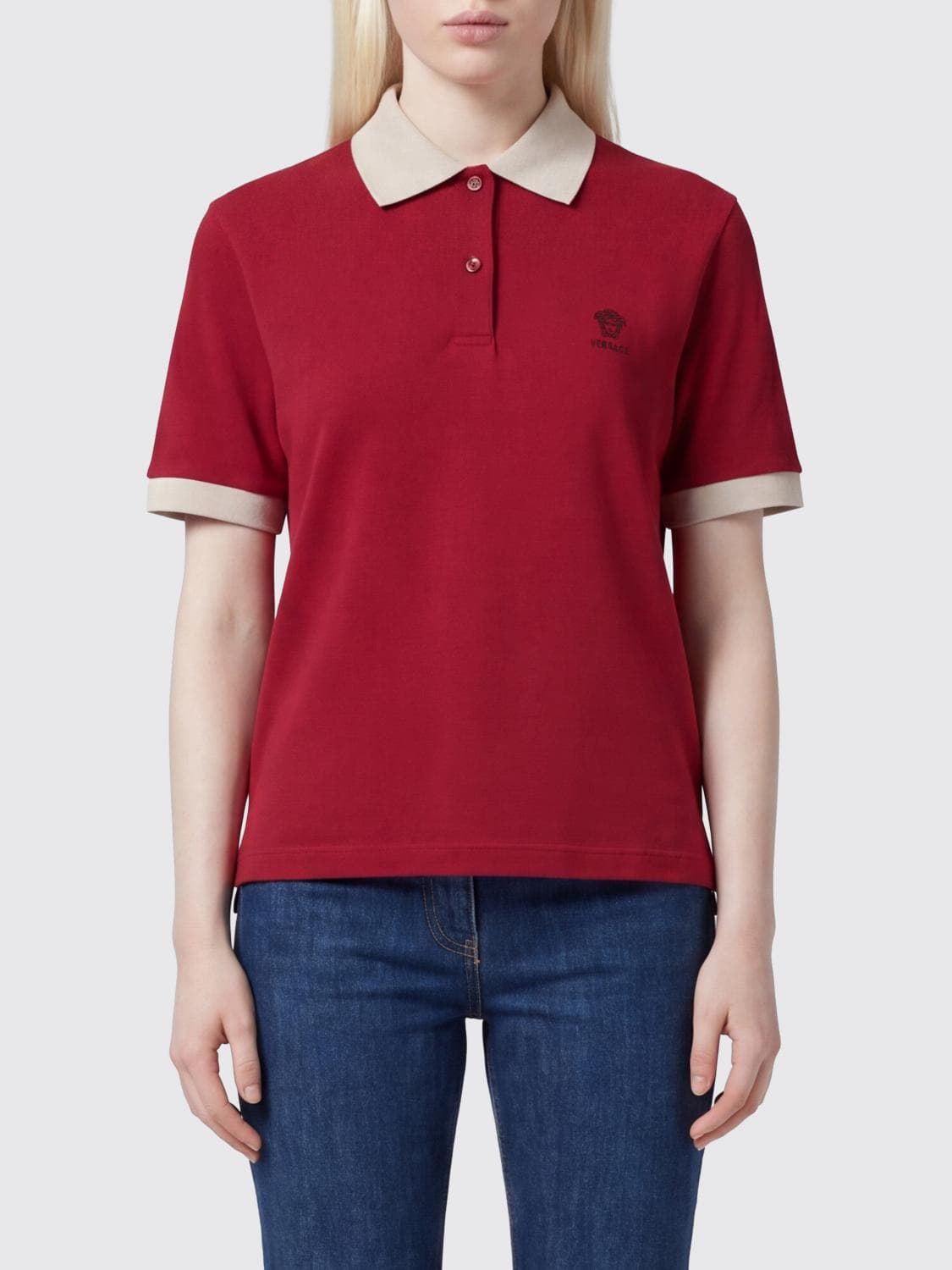Versace Medusa Cotton Polo Shirt