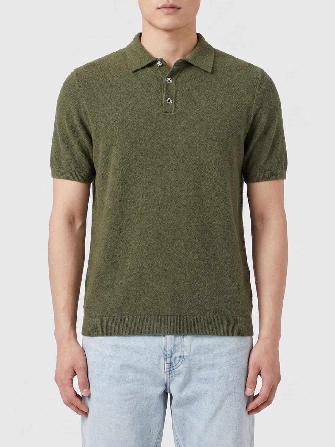 Roberto Collina Cotton Blend Polo Shirt