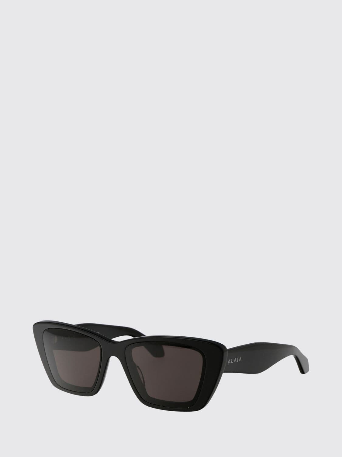 Alaïa Rectangular Cat-Eye Sunglasses in Acetate with Lettering Logo
