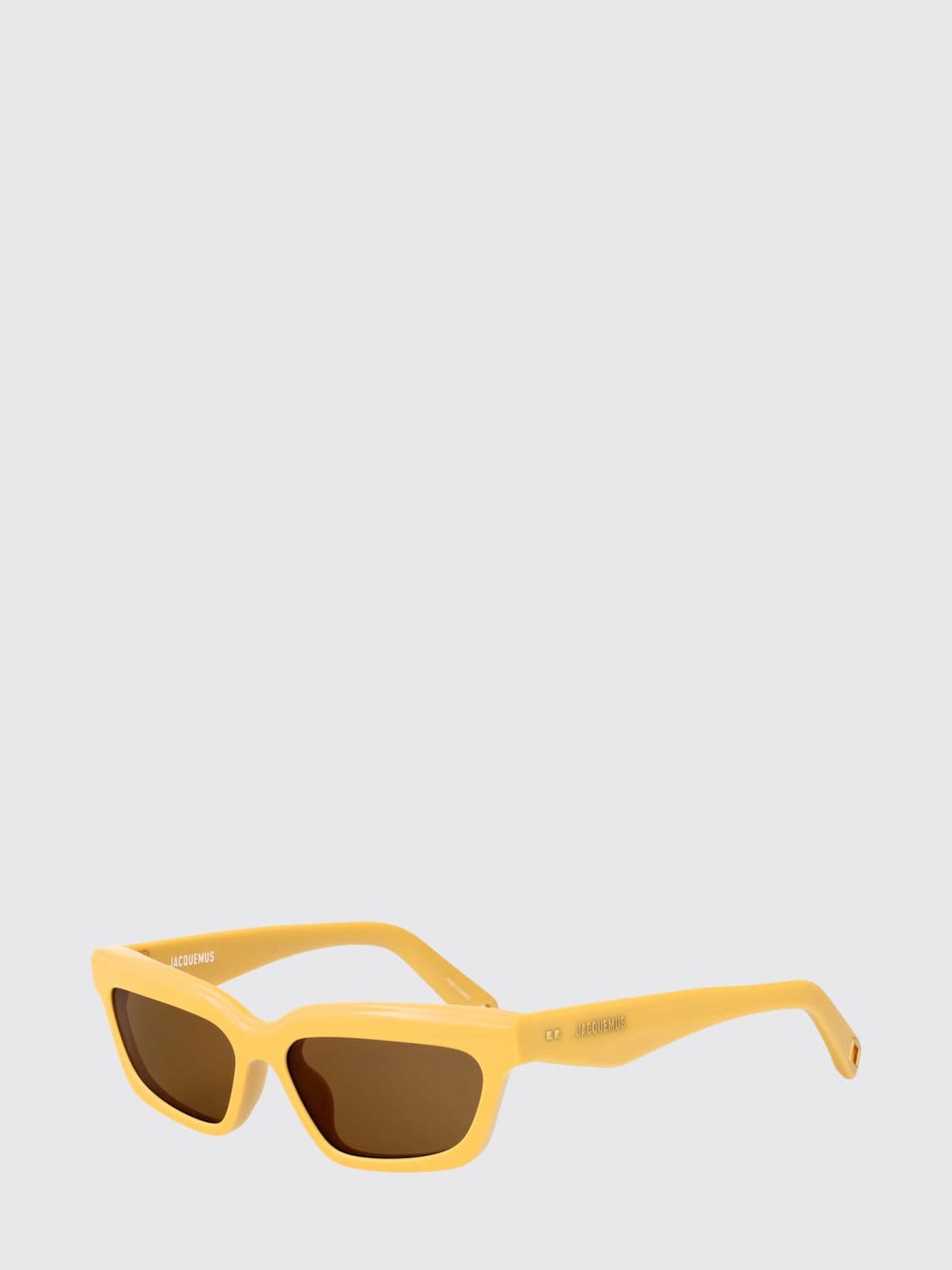 Jacquemus Rectangular Cat-Eye Sunglasses in a Brown Acetate Frame · 54