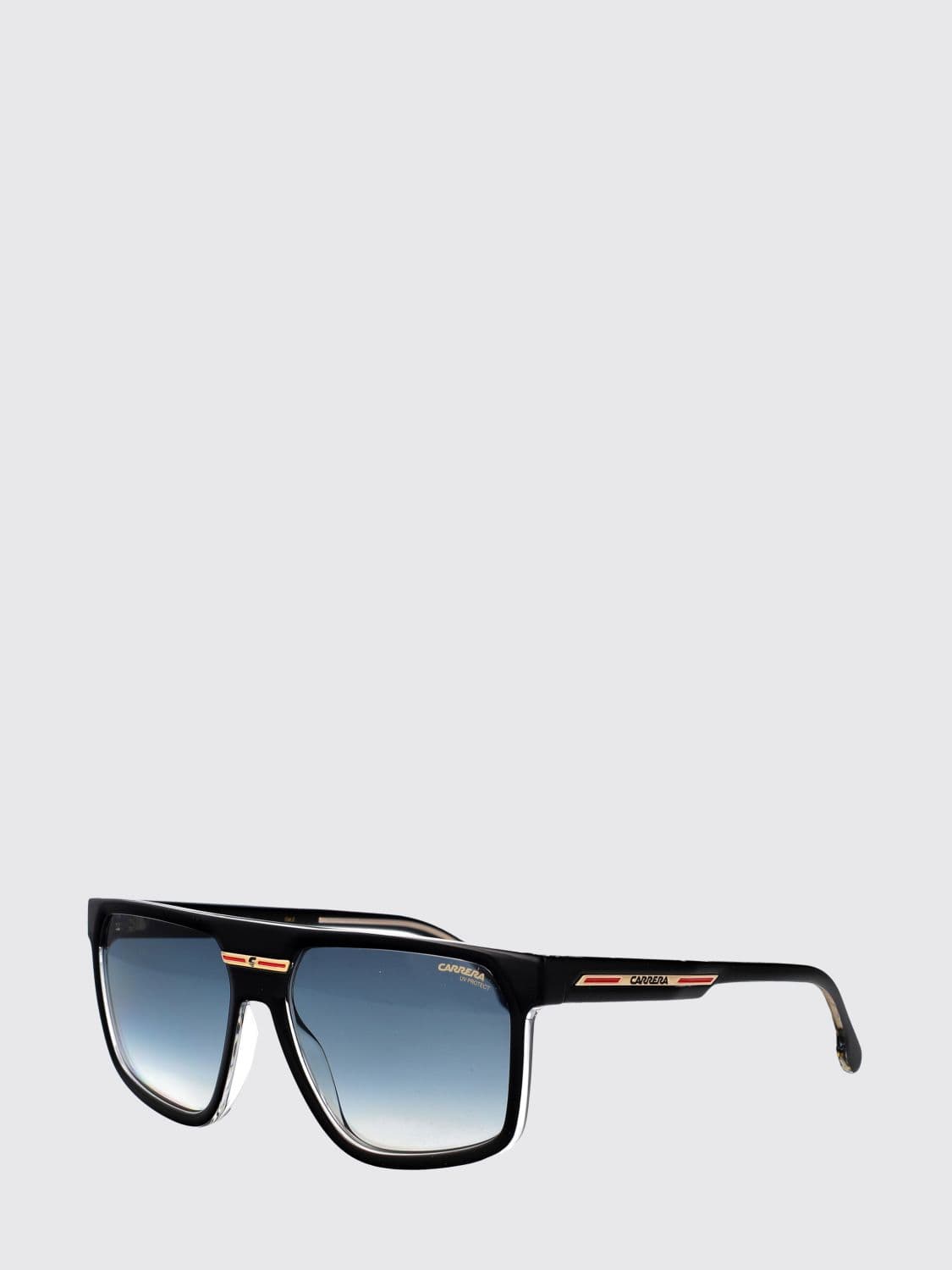 Carrera Rectangular Aviator Sunglasses in Eco-Polyamide with Amber Lenses · 60