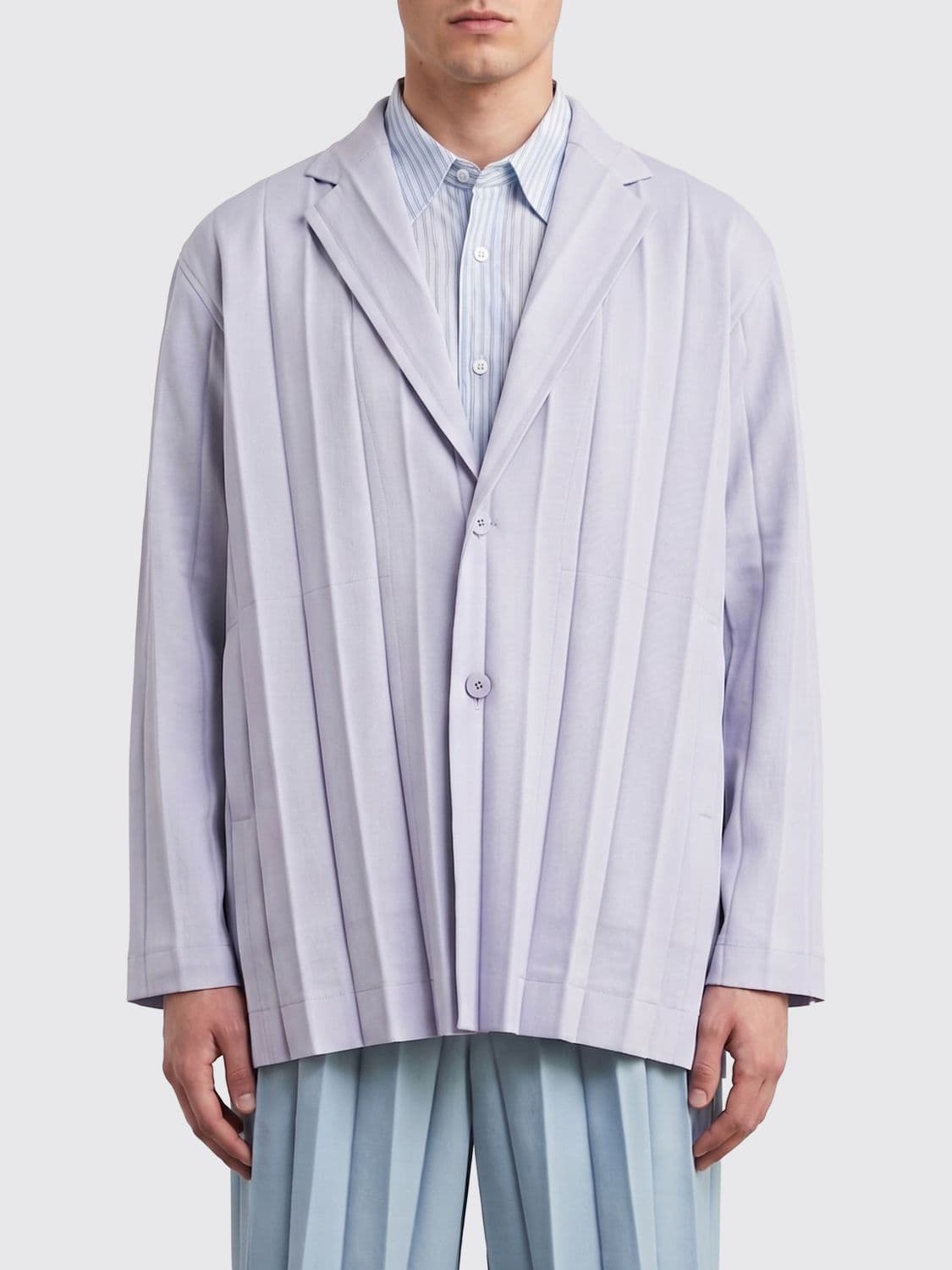 Homme Plisse' Issey Miyake Single Breasted Polyester Blazer