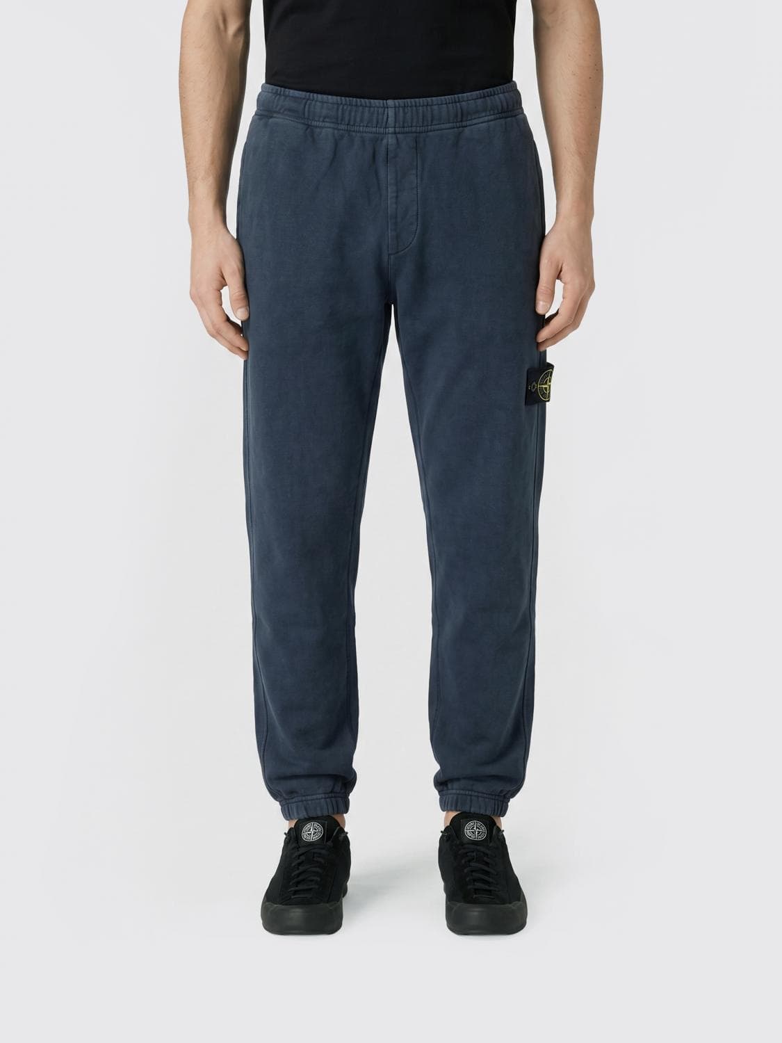Stone Island Cotton Jogging Trousers with Elasticated Waist