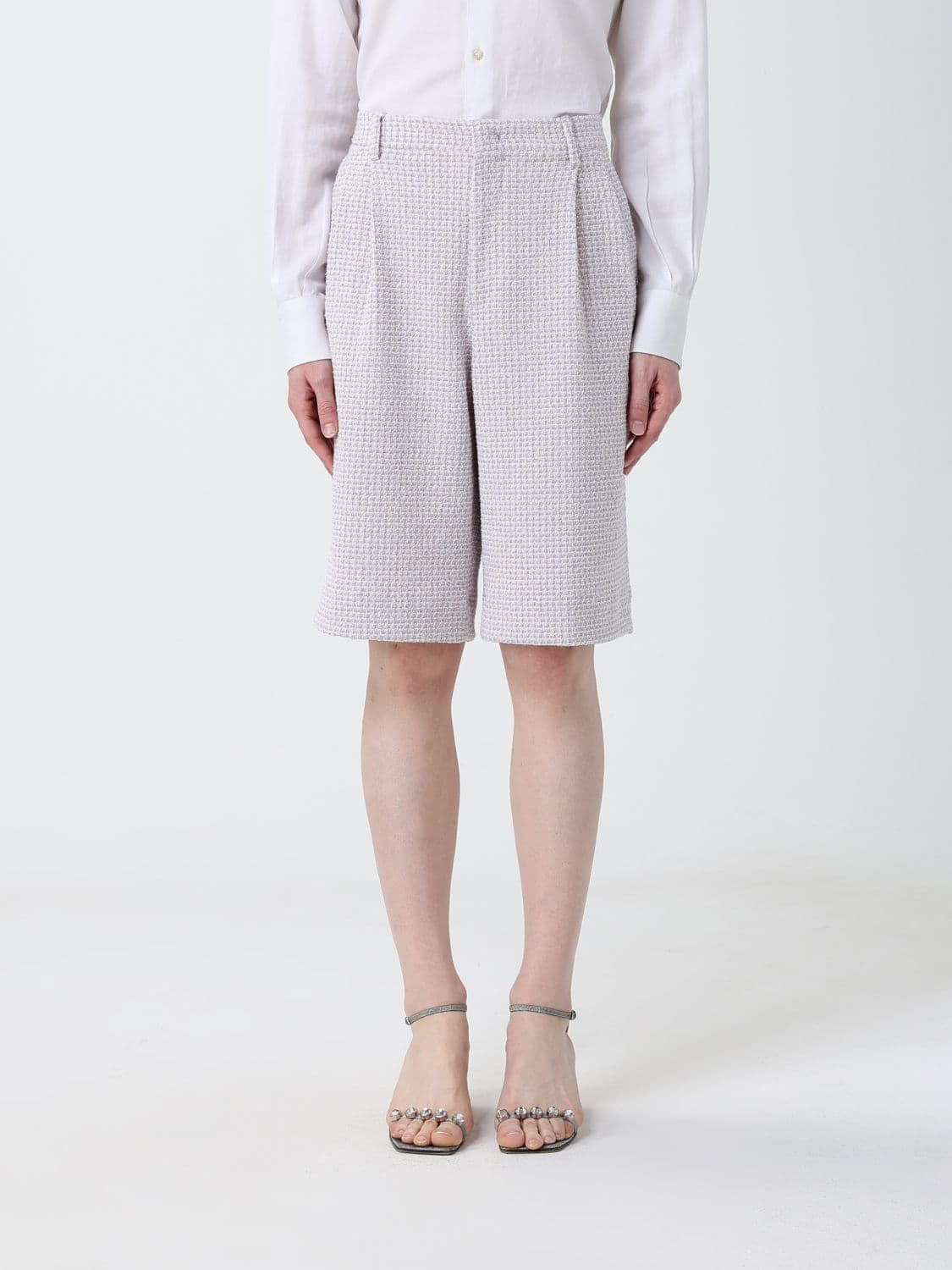Tagliatore Straight-Leg Knee-Length Chino Shorts in Tweed