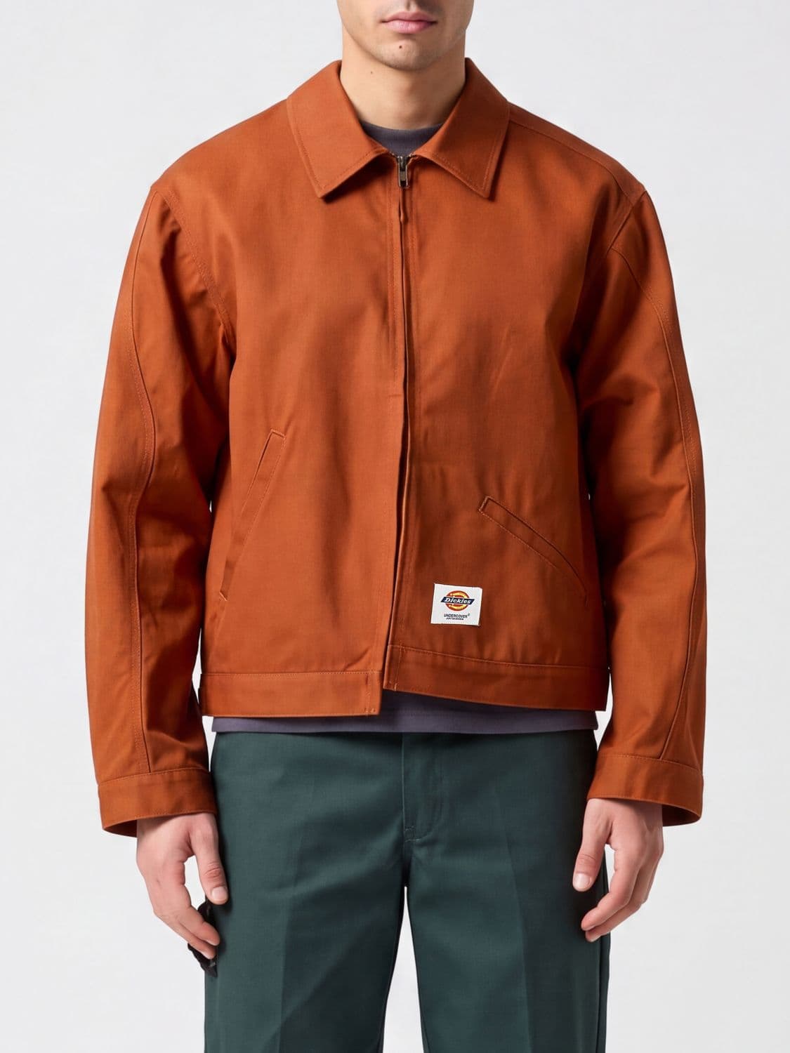 Undercover Cotton-Blend Shirt Jacket with Zip Closure and Pockets