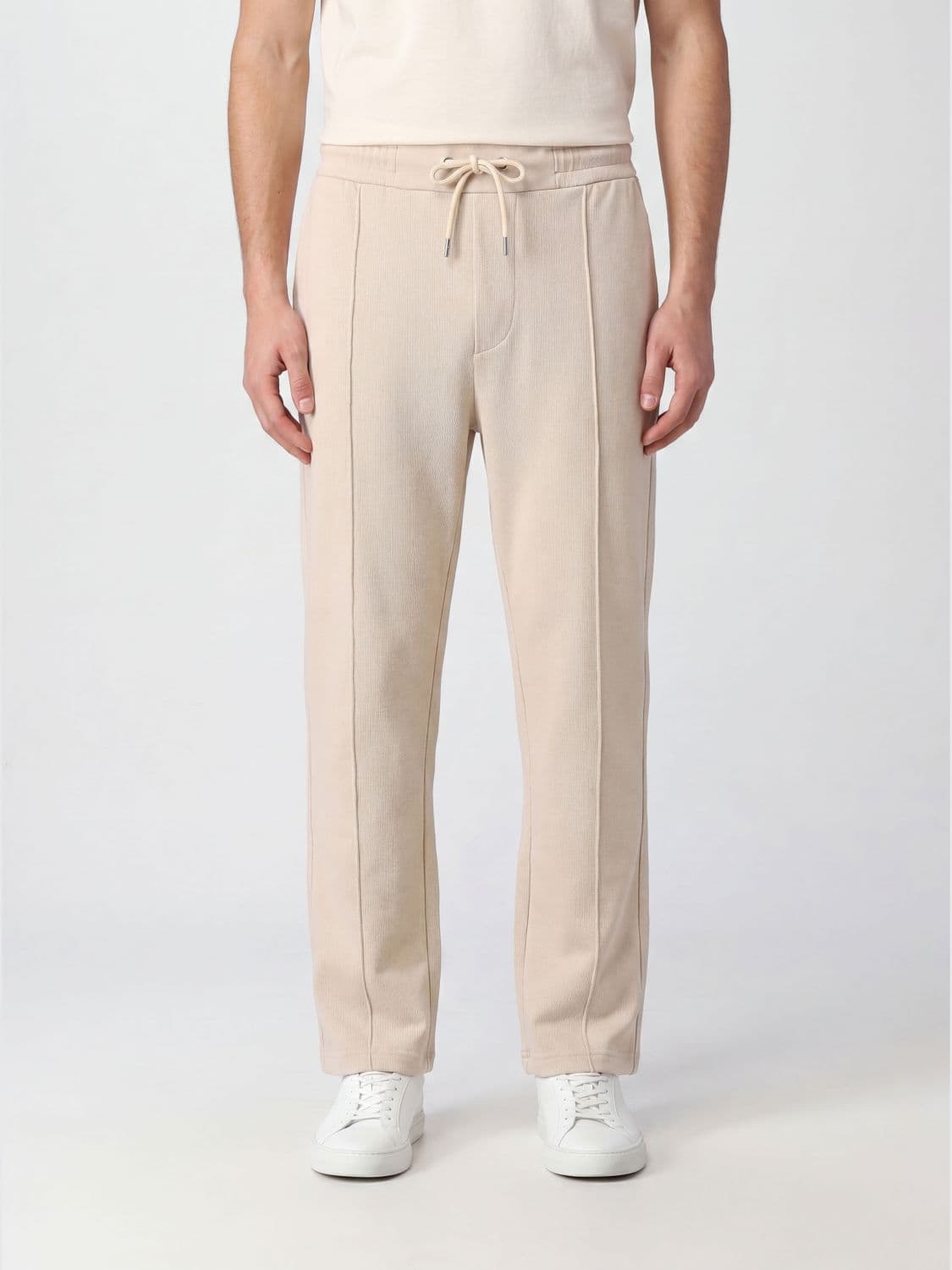 Boss Slim Fit Cotton and Modal Blend Joggers with Drawstring Waist
