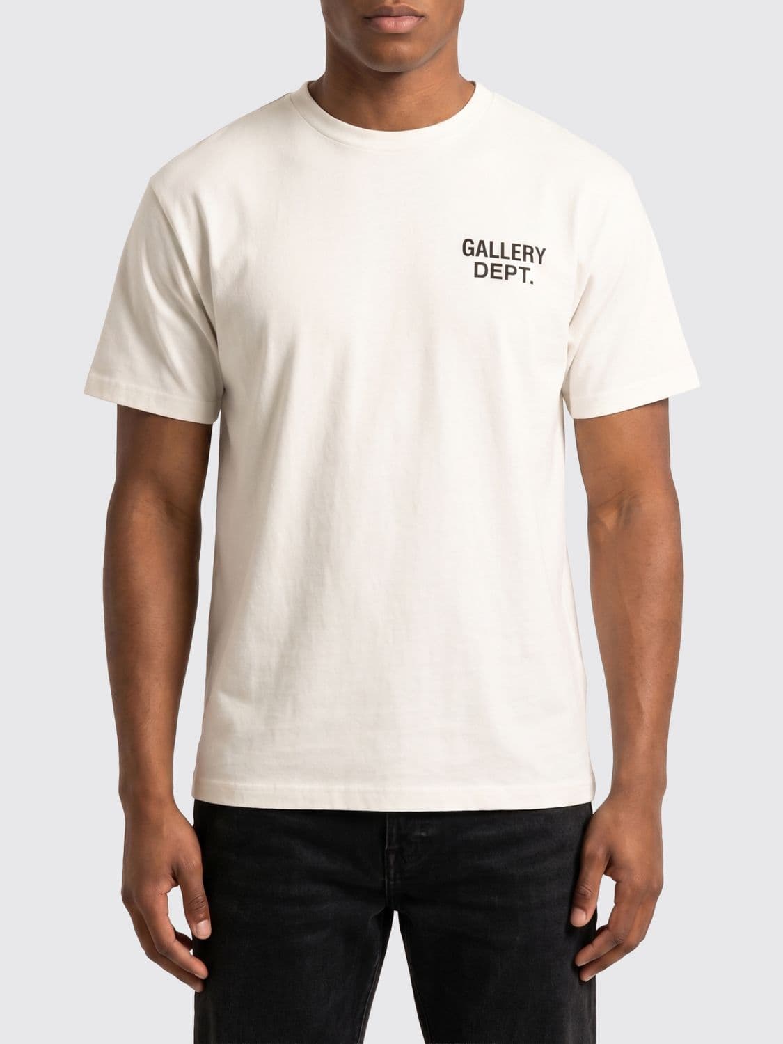 Gallery Dept. Slim Fit Logo Print Dropped-Shoulder Cotton T-Shirt