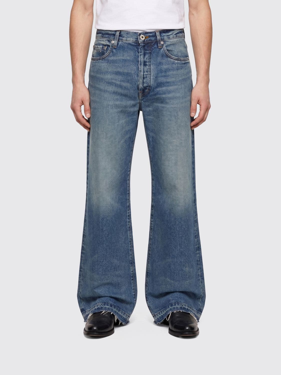 Gallery Dept. Mid-Rise Flared Cotton Denim Jeans with 5-Pocket Design