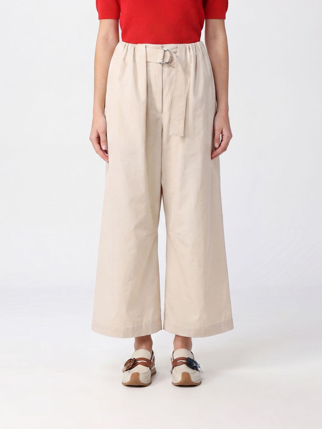 Loewe Pants Woman color Ivory