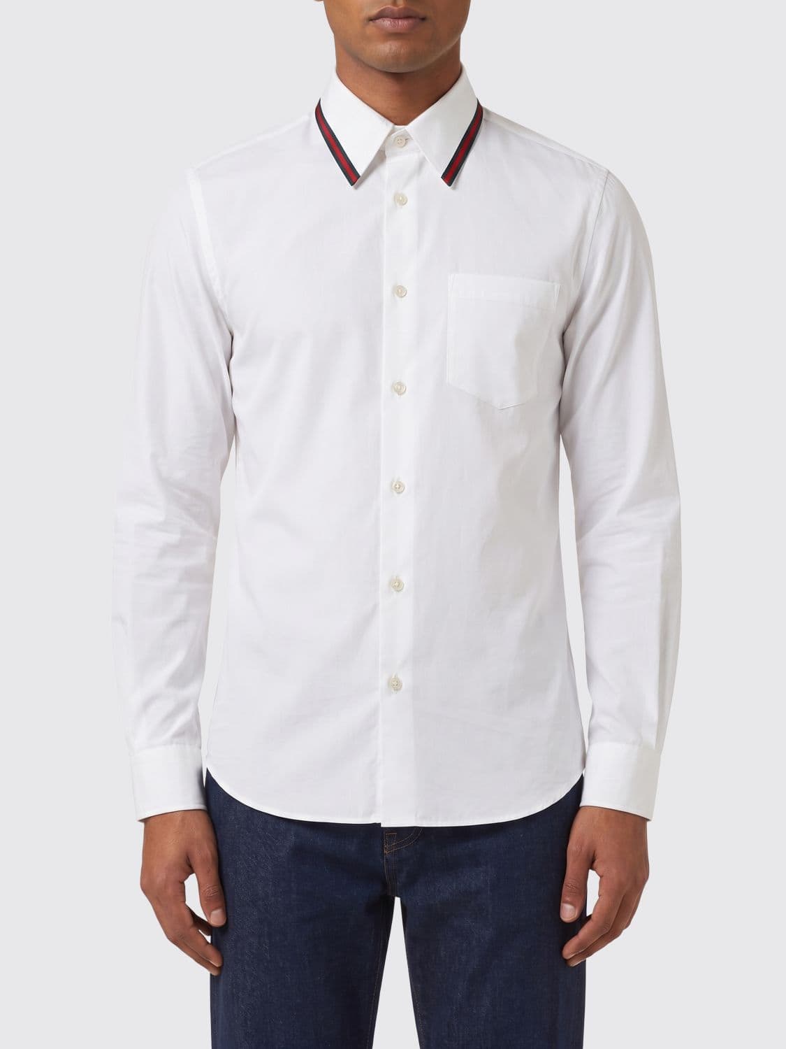 Gucci Slim Fit Cotton-Blend Shirt with French Collar