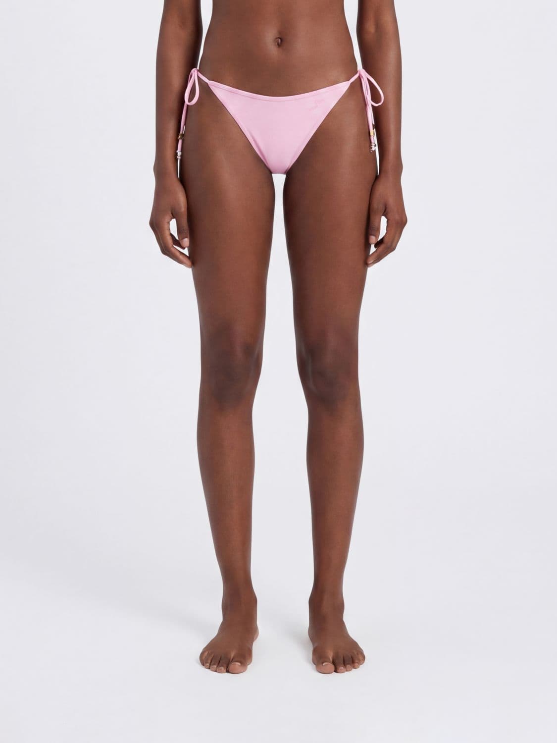 Jacquemus Mid-Rise Bikini Bottoms with Adjustable Side Ties