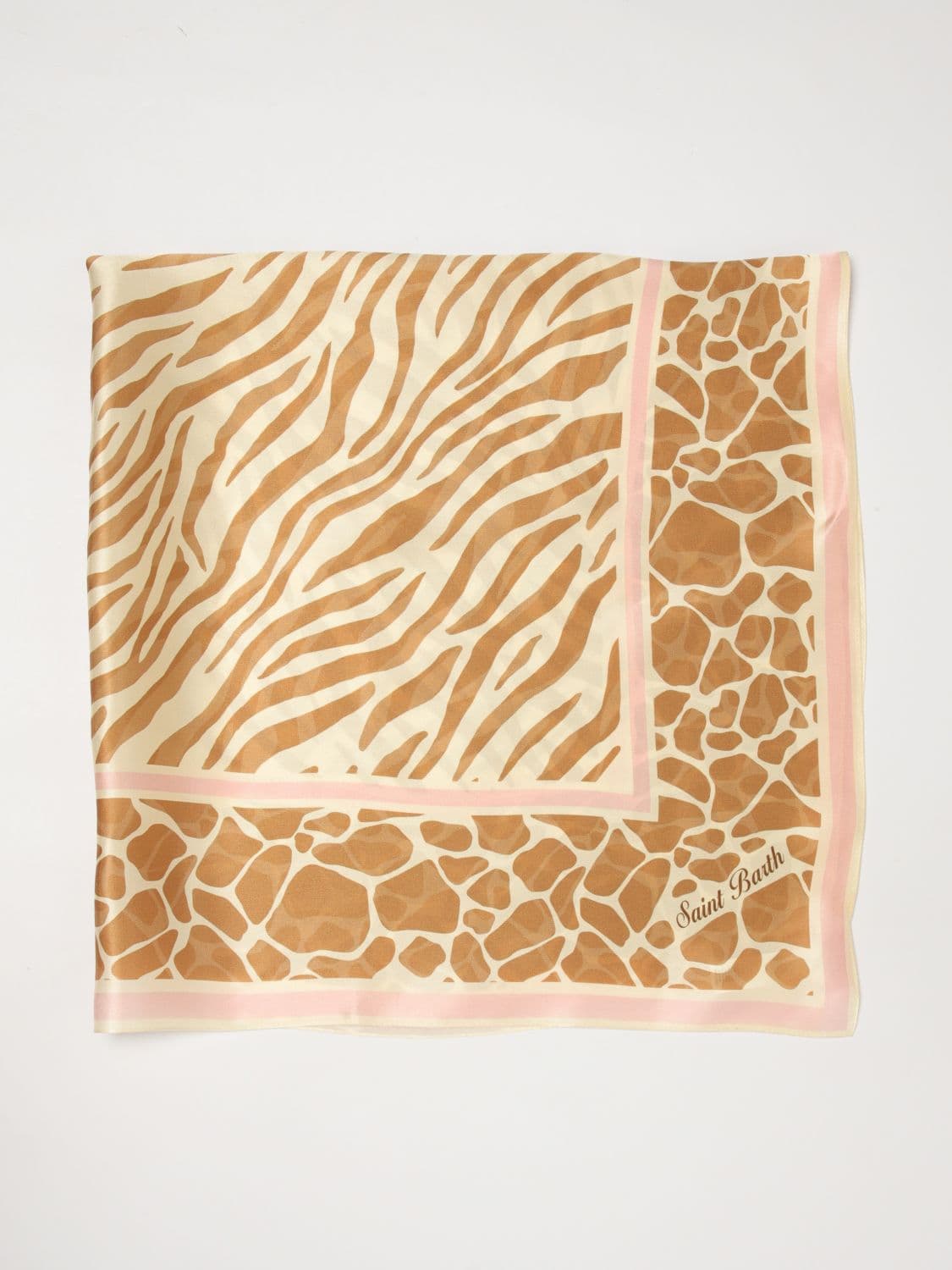 Mc2 Saint Barth Animalier Print Square Silk Foulard