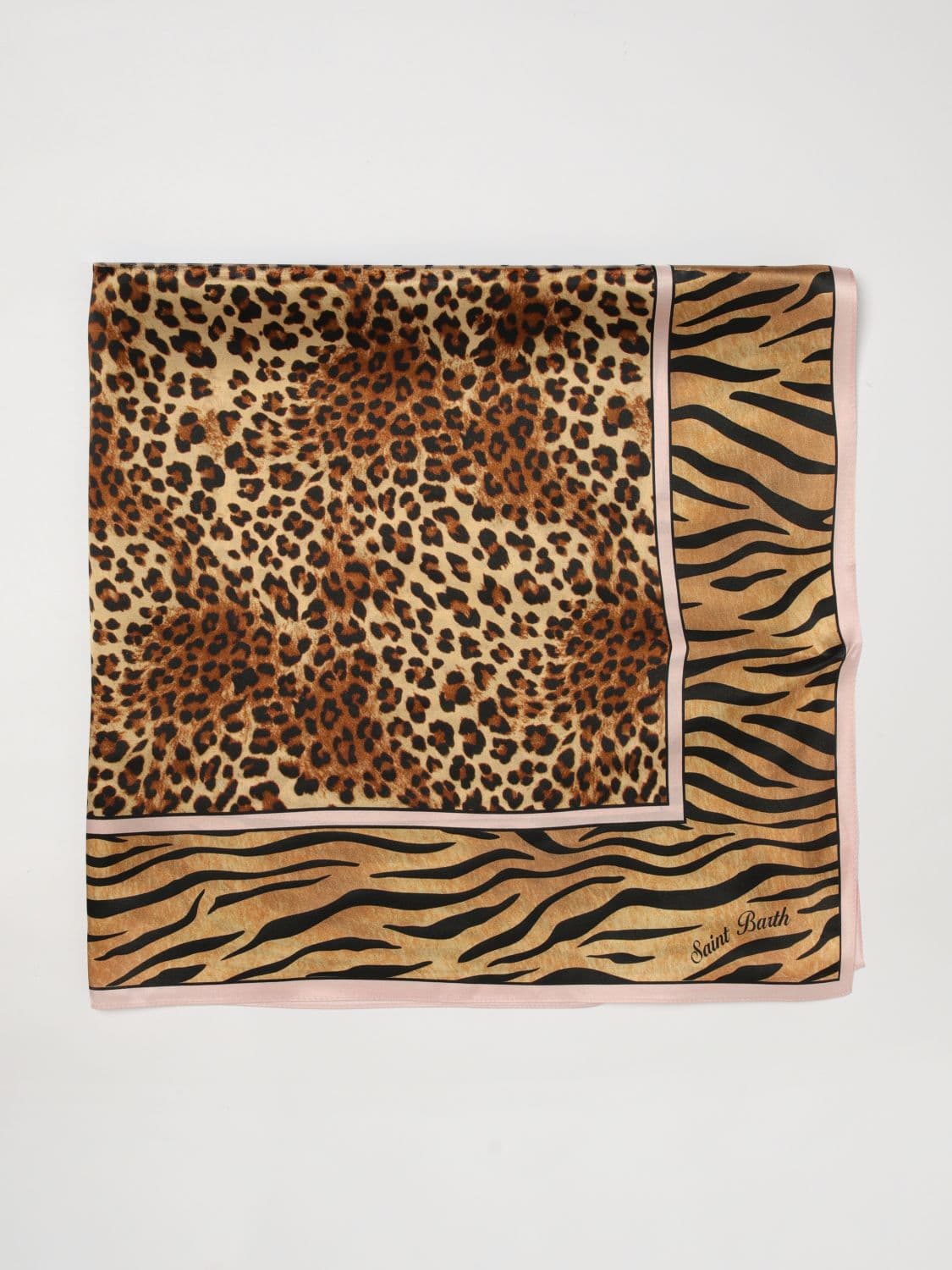 Mc2 Saint Barth Animalier Print Square Silk Foulard · OS