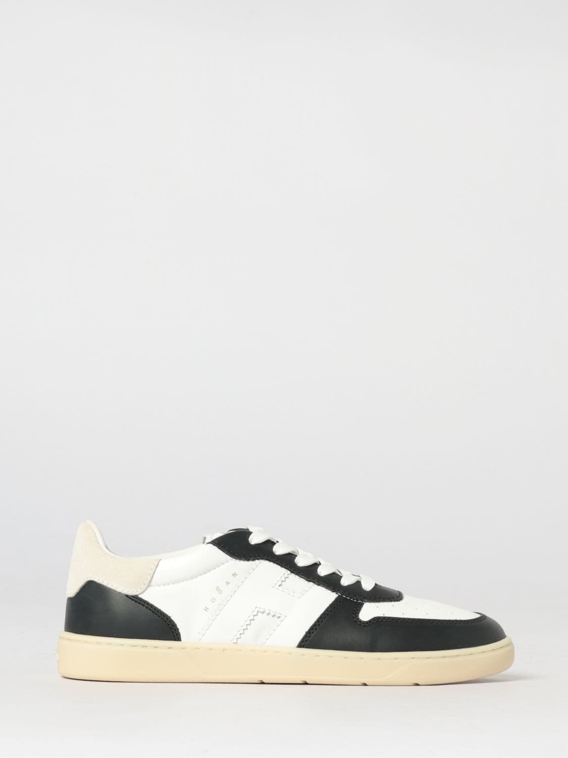 Hogan Cool Two-Tone Calfskin Trainers with Memory Foam Sole