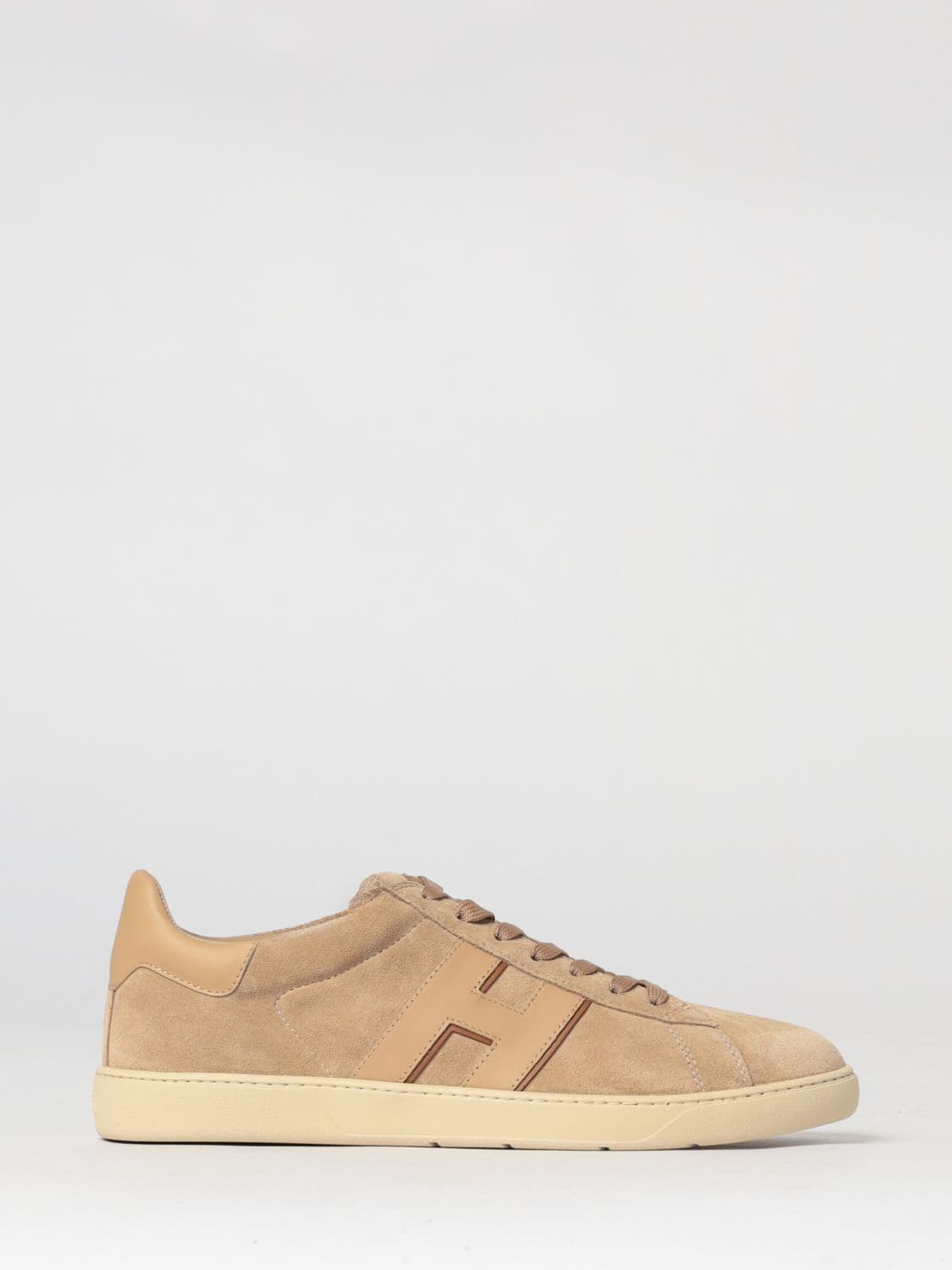 Hogan Cool Suede and Smooth Leather Trainers with Side H Monogram