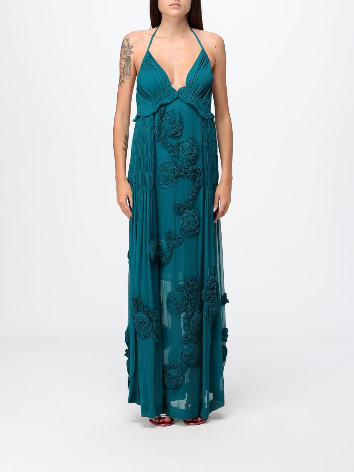 Dries Van Noten Dress Woman color Petroleum Blue · 36